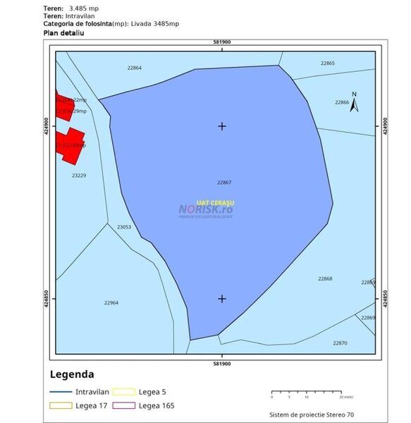Cerasu, Prahova, oportunitate investitie teren, 3.485 mp, view spectaculos